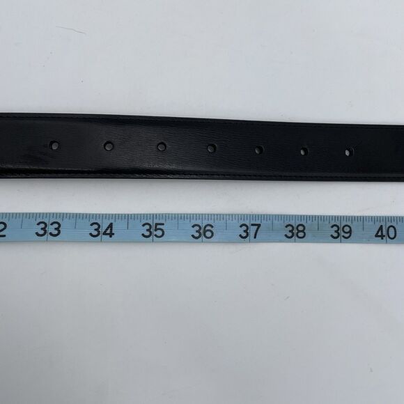 New PERRY ELLIS Reversible Leather Belt Men's 36x90 Black/Brown Professor Preppy - Picture 13 of 16